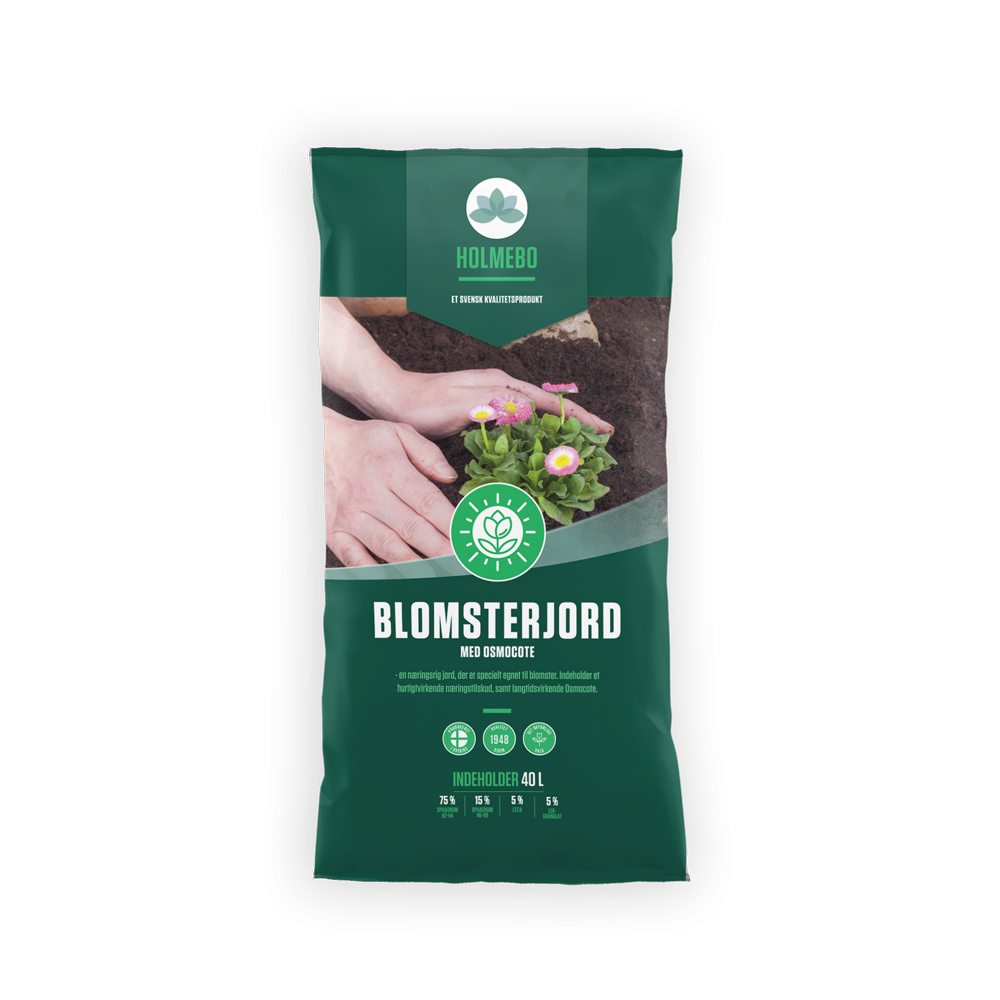 Holmebo Blomsterjord - 40 liter