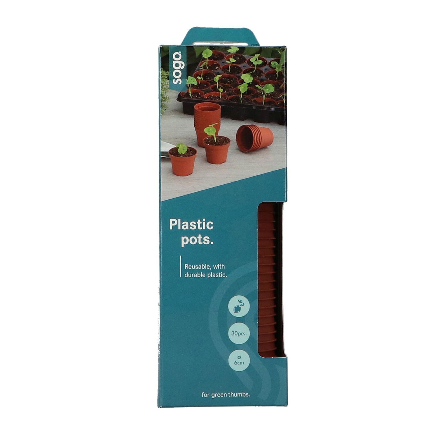 Plantepotte i plast Ø6 cm - 30 stk.