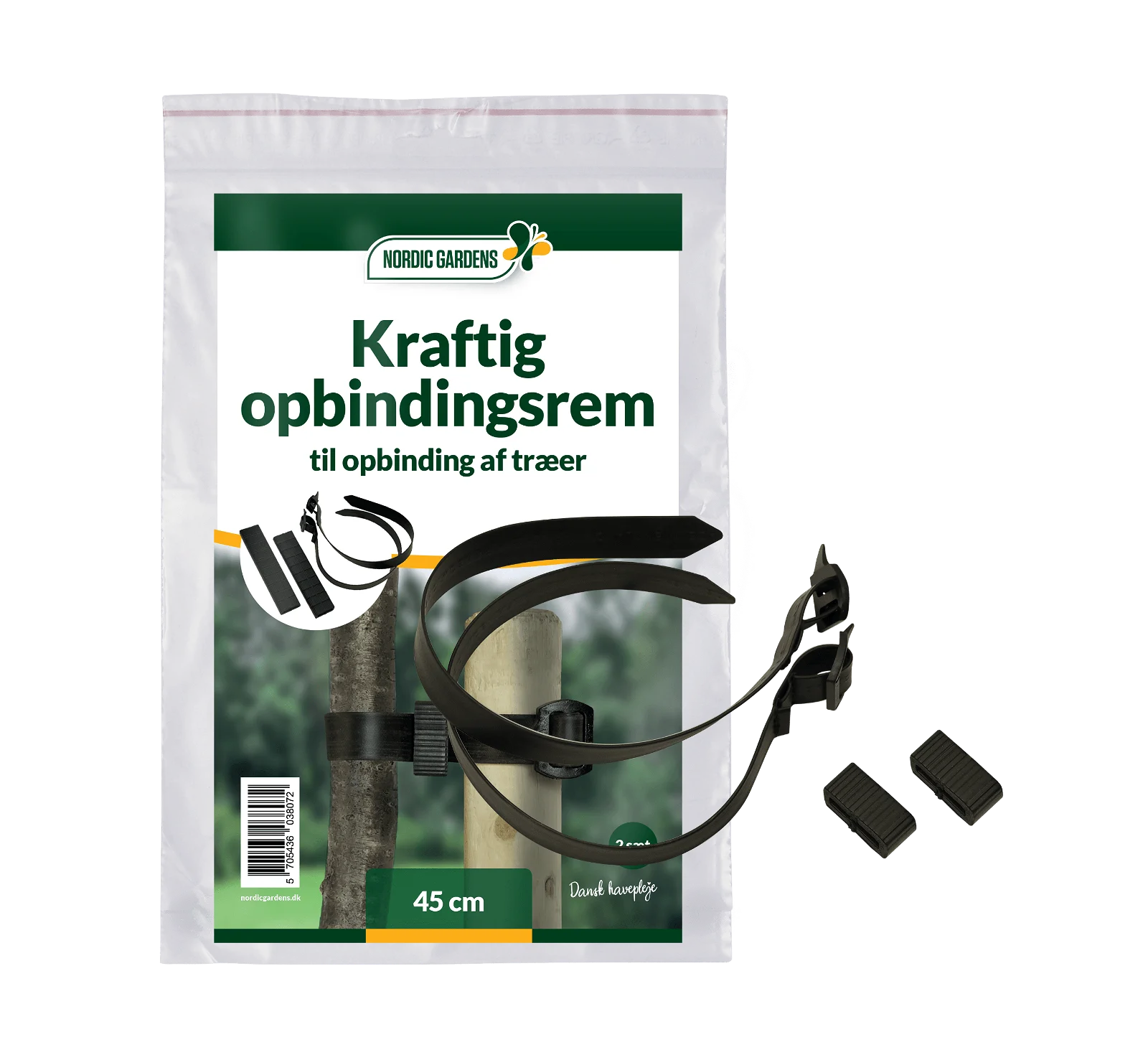 Kraftig opbindingsrem 45 cm - 2 stk.