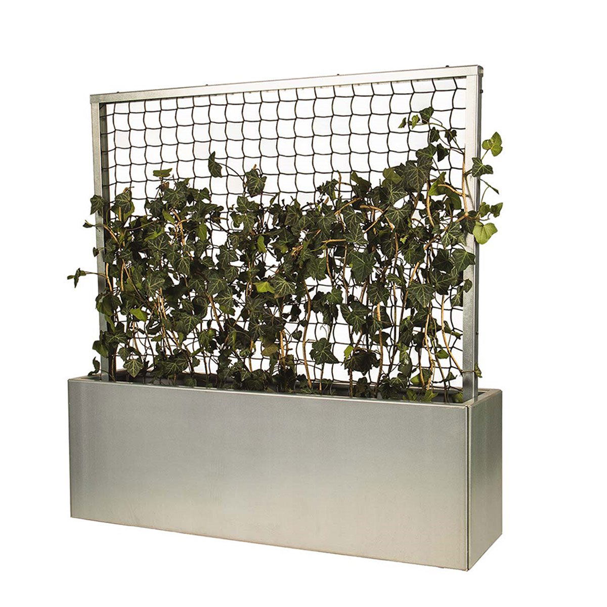 Land Modern – Plantekasse med espalier i galvaniseret stål – 180 cm