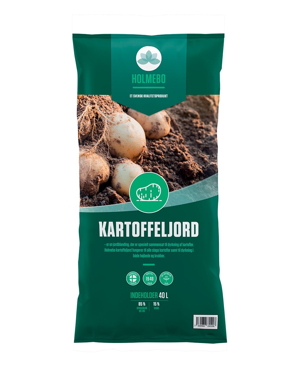 Se Holmebo Kartoffeljord - 40 liter hos Haveglad.dk