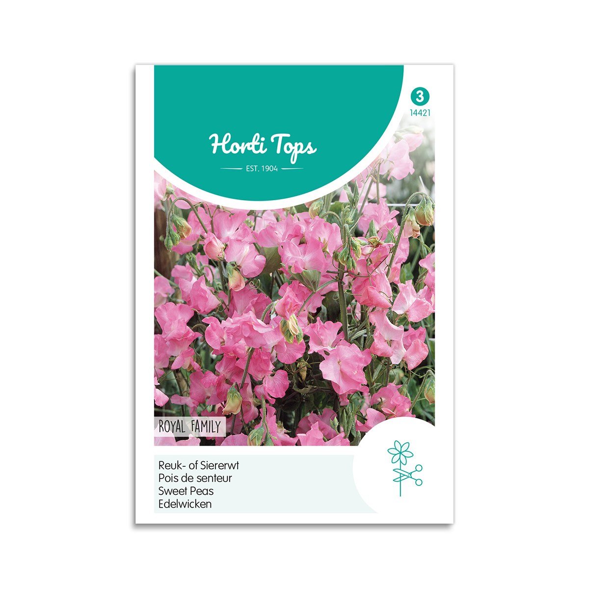 Ærteblomstfrø "Royal Family pink" - Horti Tops