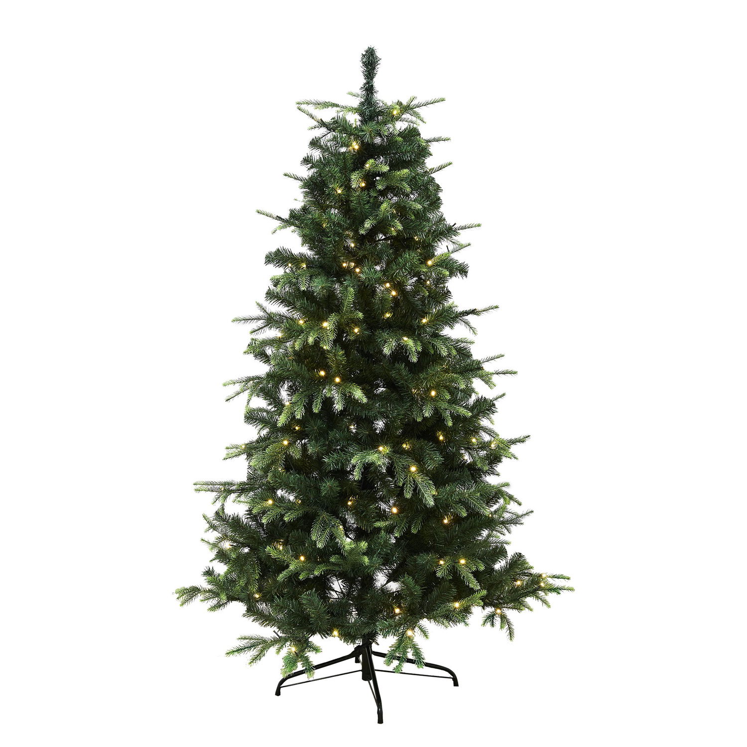 Kunstigt juletræ med LED lys, model "VIGA" - 200 x 134 cm