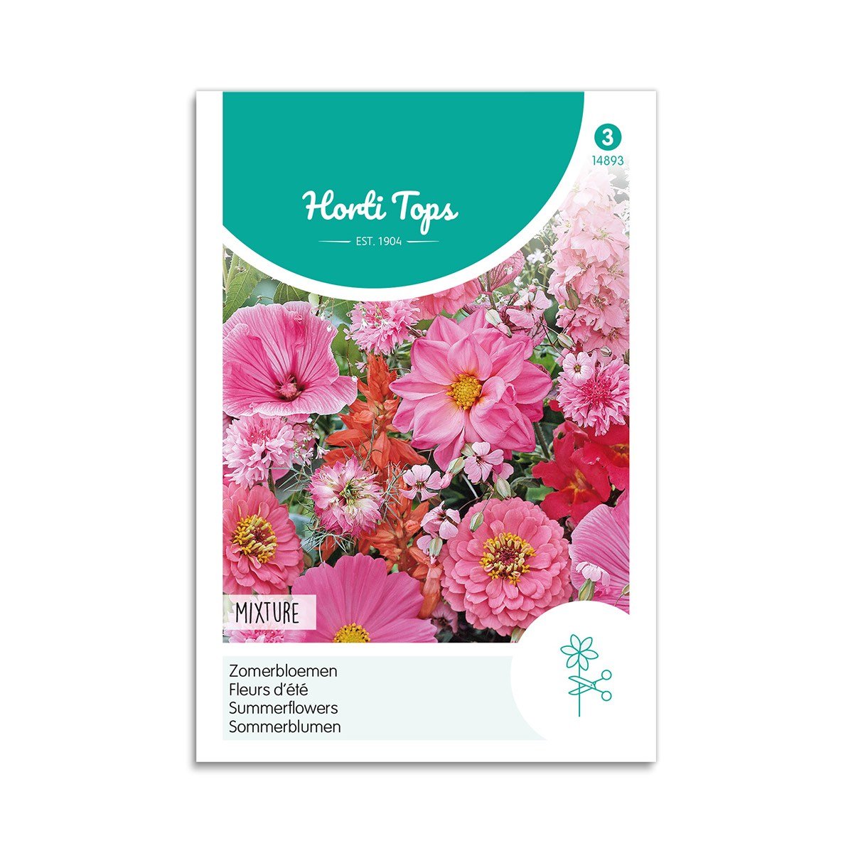 Mix Røde sommerblomster frø - Horti Tops