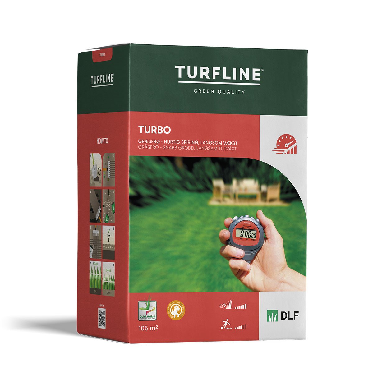 Turfline” Turbo” græsfrø – 2,1 kg.