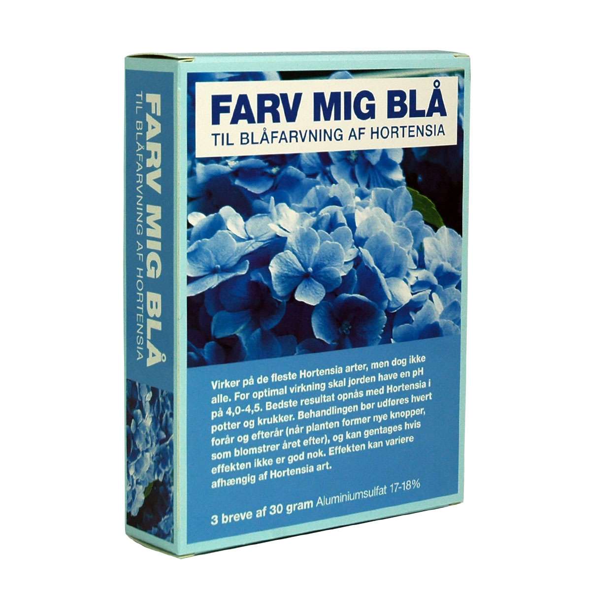 Farv mig blå, hortensia farve - 3 x 30g