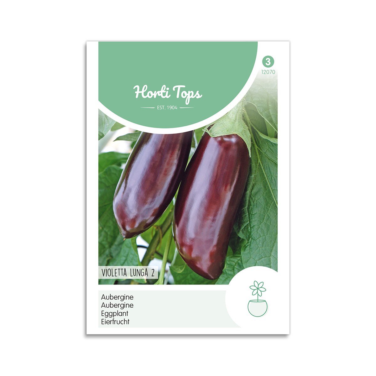 Aubergine frø "Violetta Lunga 2" - Horti Tops